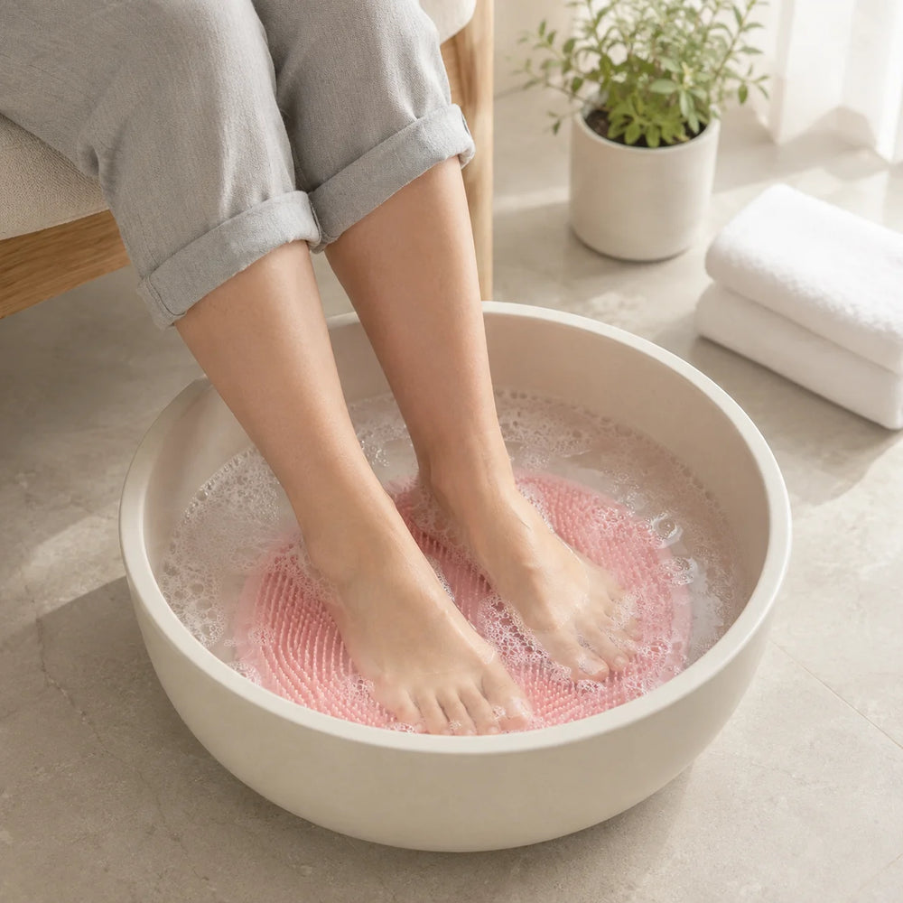 Skrubbmatta för Fötter & Rygg – Halkfri Silikon för Dusch